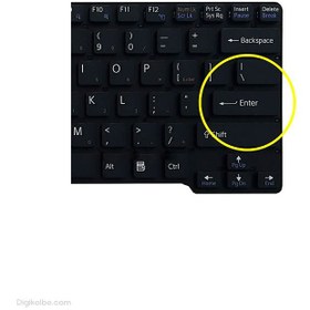 تصویر کیبورد لپ تاپ سونی VPC-CW اینتر کوچک بدون فریم SONY VPC-CW Laptop Keyboard