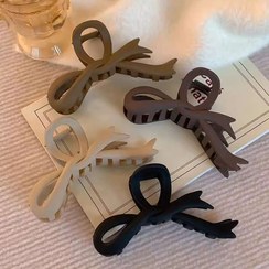 تصویر کلیپس مو زنانه سایز بزرگ مدل پاپیونی براق 