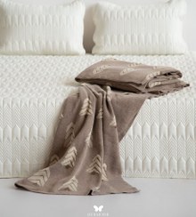 تصویر شال مبل و تخت نسکافه ای مدل کنج 