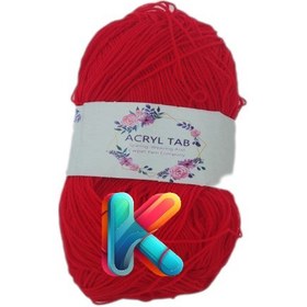 تصویر کاموا اکریلتاب قرمز 