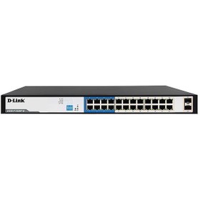 تصویر سوئیچ شبکه 26 پورت دی لینک D-Link PoE Switch DGS-F1026P-E D-Link 250M 24-Port 1000Mbps PoE Switch with 2 SFP Ports DGS-F1026P-E