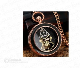 تصویر گردنبند ساعت موزیکال طرح یادگاران مرگ فیلم هری پاتر 