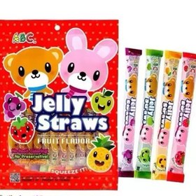 تصویر نی ژله ای Jelly Straws بسته 15 عددی 