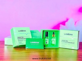 تصویر پک دو عددی درمان جوش سرسیاه چای سبز LANBENA LANBENA Green Tea Blackhead Treatment