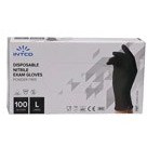 تصویر دستکش نیتریل اینتکو مشکی سایز Nitrile gloves