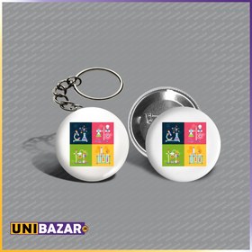 تصویر ست پیکسل و جاکلیدی رنگی 