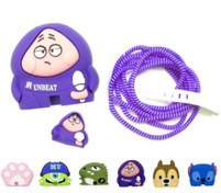 تصویر ست محافظ کابل و کلگی سیلیکونی 25W سامسونگ - شکل های متنوع 