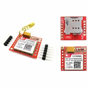 تصویر ماژول GSM/GPRS/SIM800L با برد راه انداز و آنتن RENEW 