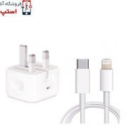 تصویر کابل و شارژر اصلی آیپد Apple iPad 10.2 2020 