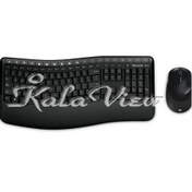 تصویر کیبورد کامپیوتر مایکروسافت Comfort Desktop 5000 Wireless Keyboard and Mouse 