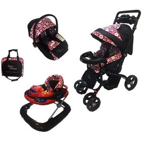 تصویر سرویس کالسکه سوییت بیبی با اسکلت جدید| sweet baby stroller set 