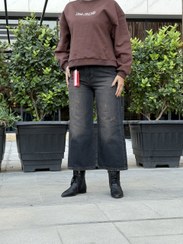 تصویر شلوار جین واید لگ زنانه تا سایز بزرگ 