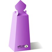 تصویر الگوی ساخت جعبه هدیه طرح هرمی با درب بسته‌شونده 