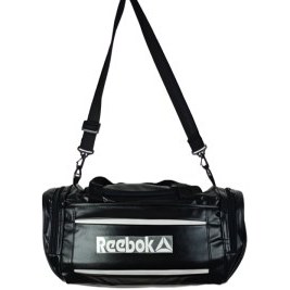 تصویر ساک ورزشی مردانه مشکی طرح چرم REEBOK Black men's sports bag with REEBOK leather design