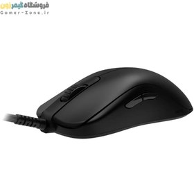 تصویر BenQ Zowie FK1-C Symmetrical Gaming Mouse for Esports |Weight-Reduced | Paracord Cable &amp; 24-step Scroll Wheel for More Personal Preference| Driverless | Matte Black Coating | Large Size 