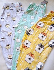 تصویر شلوارک گیاهی نخ پنبه قواره دار استیکردار رنگی برند LADY 