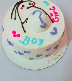 تصویر مینی کیک تعیین جنسیت Boy or Girl cake