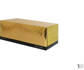 تصویر دستمال کاغذی سه لایه 100 برگ طلایی سافتلن - 36 عدد (قیمت هر عدد 76,300 ت) 