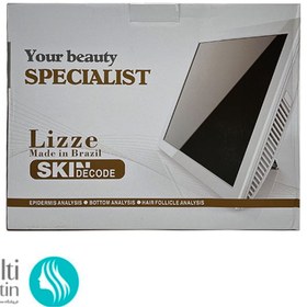 تصویر آنالیز پوست و مو 15 اینچ لیز hair analyzer machine 15 inch lizze