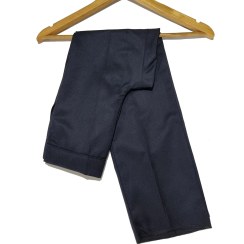 تصویر شلوار فرم مدارس ترگال کجراه رنگ سرمه ای سایز کلاس اول، دوم و سوم 