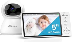 تصویر دوربین مراقبت کودک iFamily مدل ABM570 با کیفیت تصویر HD و وای فای داخلی 