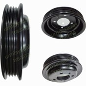 تصویر پولی سر میل لنگ کوچک هیدرولیک فرمان تک پراید جی آی اس پی GISP 