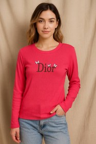 تصویر بلوز گلدوزی Dior - مشکی 