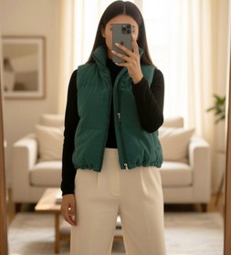 تصویر پافر زنانه پایین گت دار 