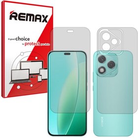 تصویر گلس صفحه نمایش و پشت گوشی آنر Honor 400 Lite مدل هیدروژلی شفاف برند ریمکس کد SS 