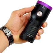 تصویر چراغ قوه یووی (UV) زینگارو مدل H4 6led یووی 6 لامپ zingaro h4 6led