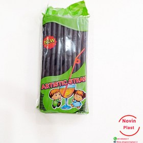 تصویر نی نوشیدنی شکل دار 