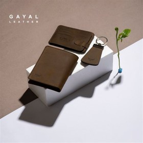 تصویر ست چرم گَیال S206 زیتونی (GAYAL Leather) 