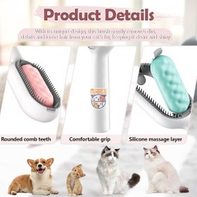 تصویر پرزگیر لباس و برس گرانشی بدن حیوانات - اورجینال ا Pet Hair Cleaning Grooming Tool For All Pet Hair Cleaning Grooming Tool For All