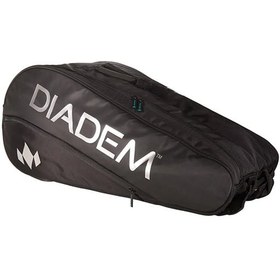 تصویر ساک تنیس دایادم | Diadem Tour 9 Pack Nova Bag Black/Chrome 