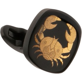 تصویر دکمه سردست کربن تیر 