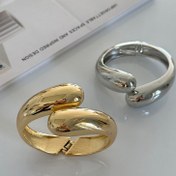 تصویر دستبند زنانه آبکاری طلا طرح ماری دامله 