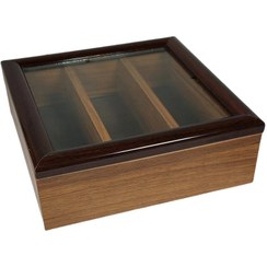 تصویر جعبه پذیرایی مدل چوبی 3 خانه کد FX3 