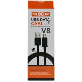 تصویر کابل میکرو یو اس بی فست شارژ Moxom V8-01 Moxom V8 01 MicroUSB Cable