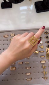 تصویر انگشتر مربع - سایز۸ 