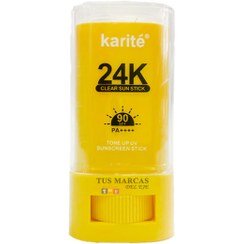 تصویر ضدآفتاب استیکی کاریته بدون رنگ spf 90 SPF90 ا KARITE ROSE CLEAR SUN STICK