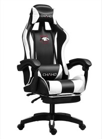 تصویر Gaming Chair?Adjustable Computer Chair Pc Office Pu Leather High Back Ergonomic design Lumbar SupportComfortable Armrest Headrest (white) - ارسال 15 الی 20 روز کاری 