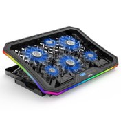 تصویر پایه خنک کننده لپ تاپ تسکو مدل GCLP 3150 RGB TSCO GCLP3150 RGB 6-Fan Laptop CoolPad
