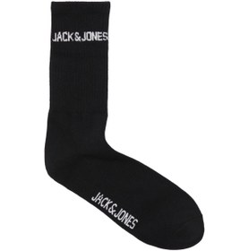 تصویر خرید اینترنتی جوراب رسمی و روزمره مردانه سیاه برند jack jones TYC12DA35A591DB000 JACMELVIN TENNIS SOCK 3 PACK NOOS