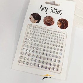 تصویر نگین چسبی مو و صورت 