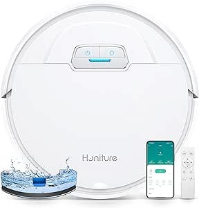 Ultenic Robot Vacuum and Mop Combo, D6s Robot Vacuum with Sonic Mopping,  Robotic Vacuums 3000Pa Suction , Carpet Boost, App/Alexa/Remote Control,  Ideal for Pet Hair, Hard Floor and Carpet 