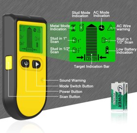 تصویر دستگاه اسکنر دیوار TH910 TH910, which is a multi-function stud finder / wall scanner