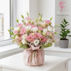 تصویر جار گل لیسیانتوس نایلیا 