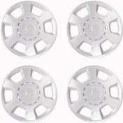 تصویر قالپاق پراید سایز ۱۳ طرح رانا بسته بندی ۴ عددی 