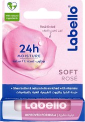 تصویر بالم لب لابلو سافت رز Labello Soft Rose Lip Balm