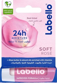 تصویر بالم لب لابلو سافت رز Labello Soft Rose Lip Balm